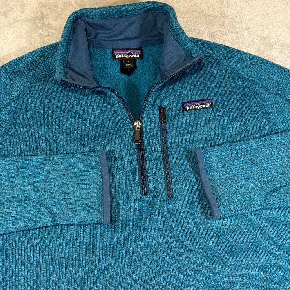 Patagonia Better Sweater 1/4 Zip Fleece | Teal Blue | Medium